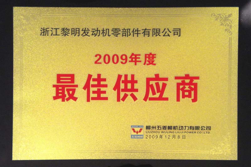 2009年柳州五菱ベスト仕入先